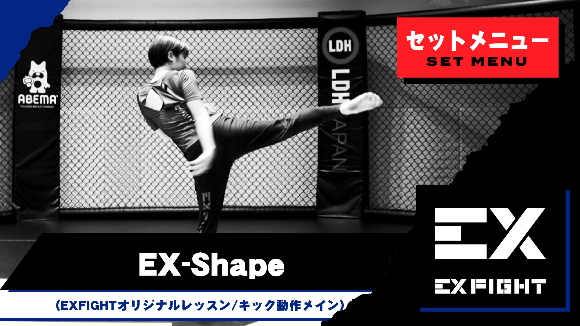EX-Shape／EXFIGHTオリジナルレッスン(キック動作メイン)